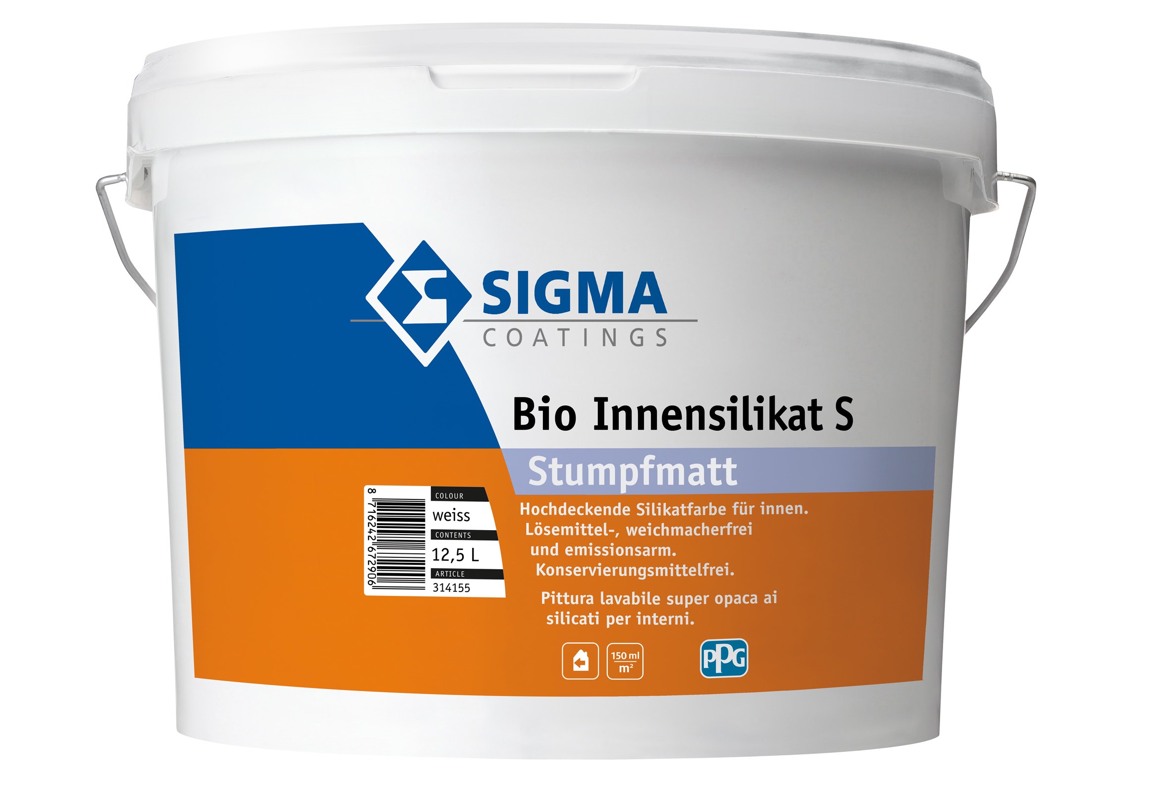 Sigma Silikat Bio-Innenfarbe S - 12,5L, Weiss