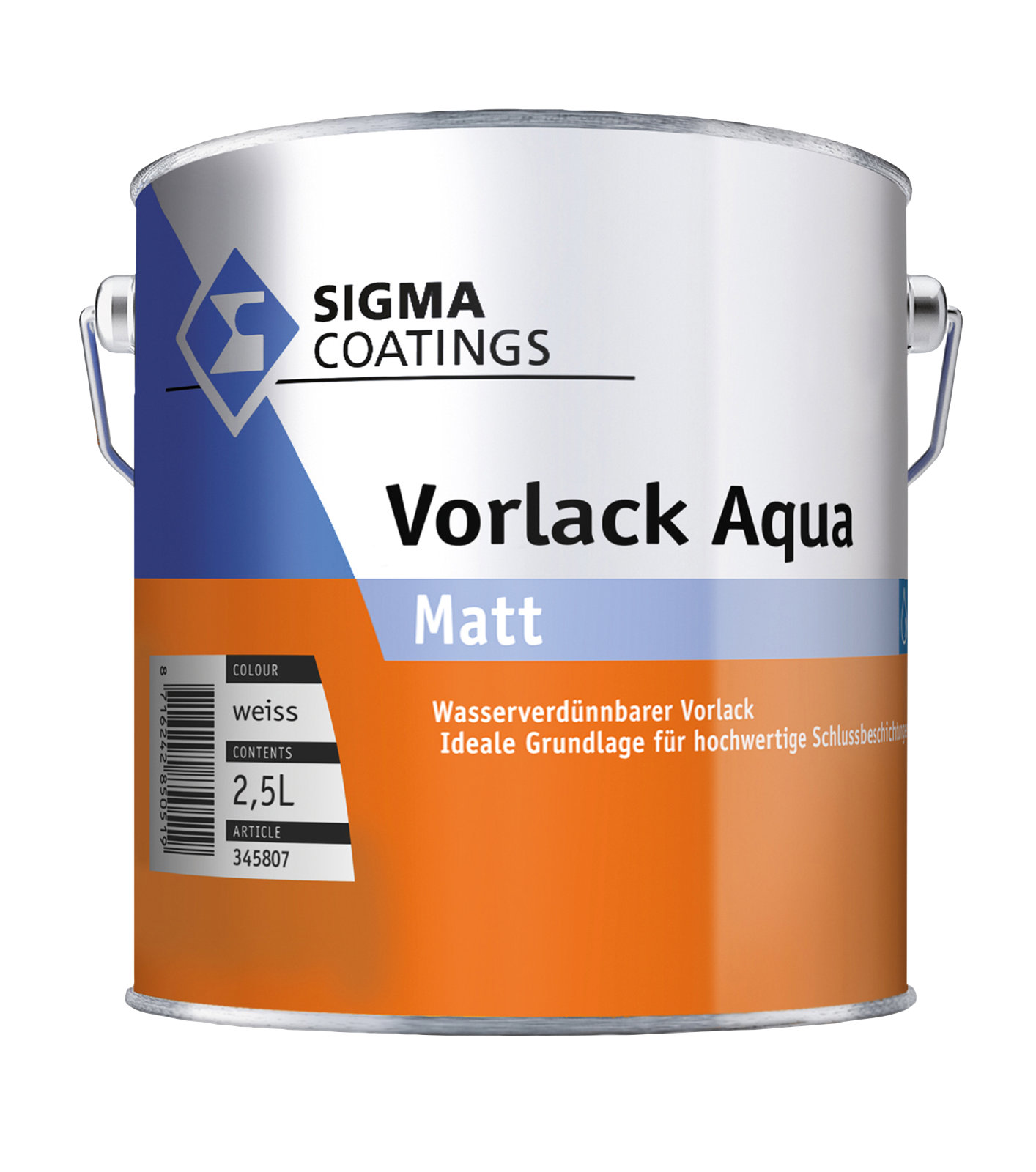 Sigma Vorlack Aqua - 1L, Weiß