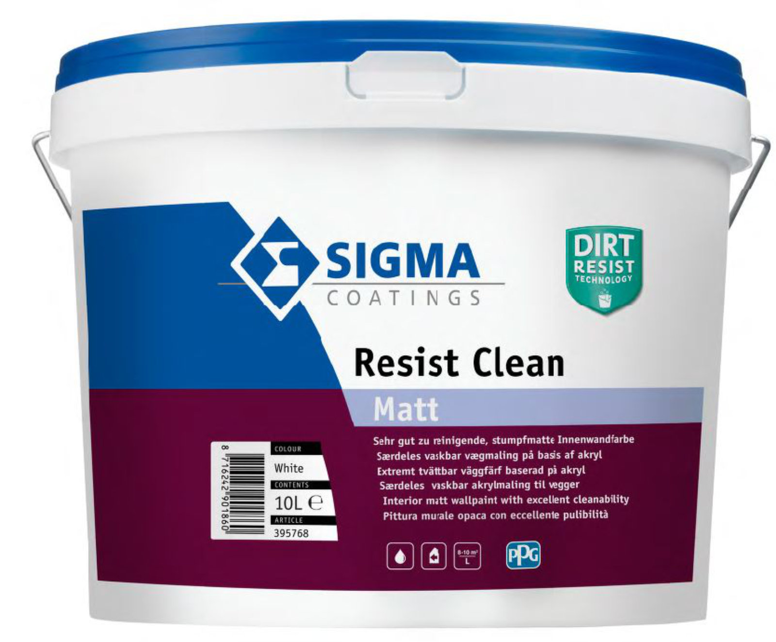 Sigma Resist Clean Matt - 5L, Weiss