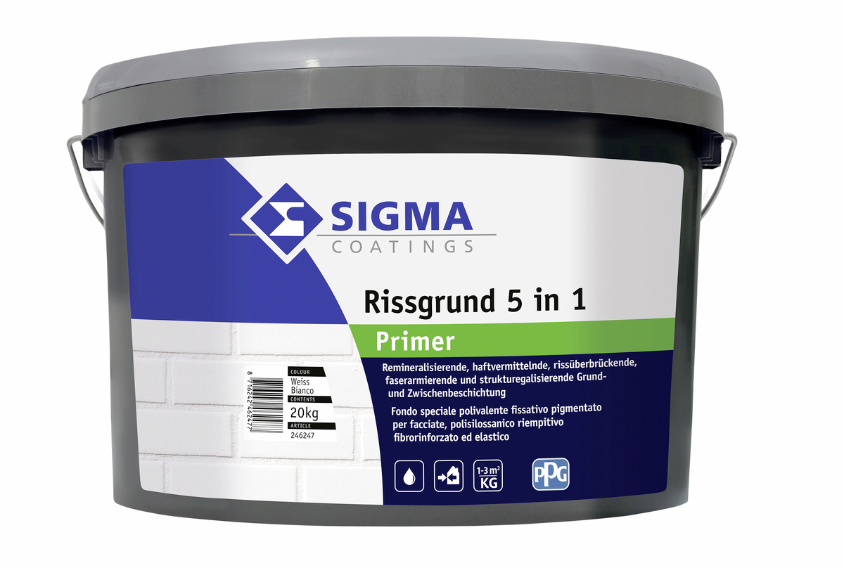 Sigma Rissgrund 5 in 1 - 20 Kg, Weiß
